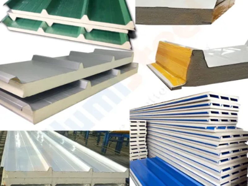 PU sandwich roof panels for structure