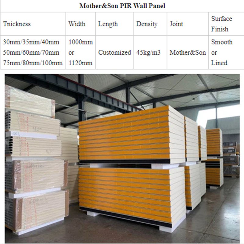 pu sandwich panels for wall system