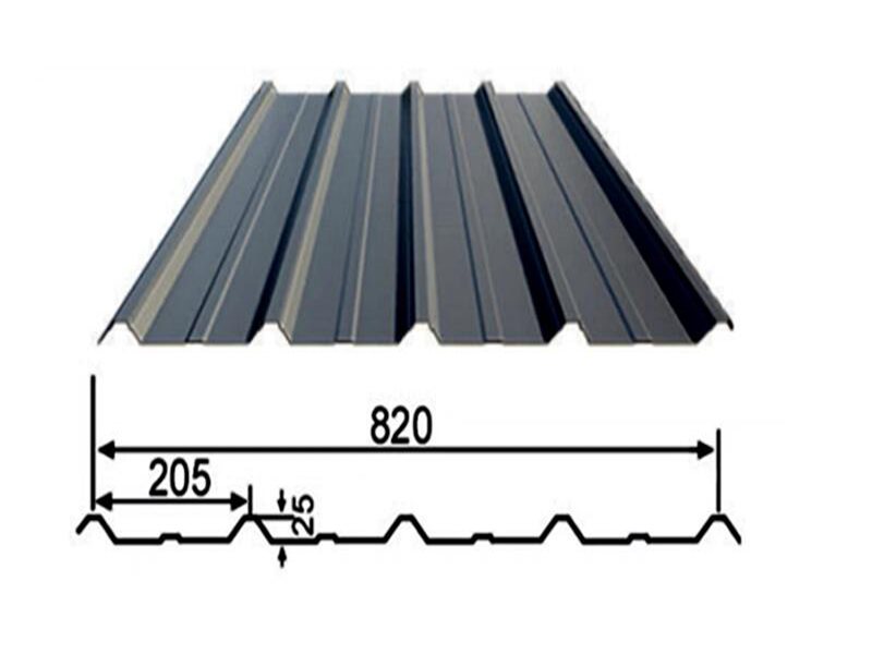 820 type roofing sheet 