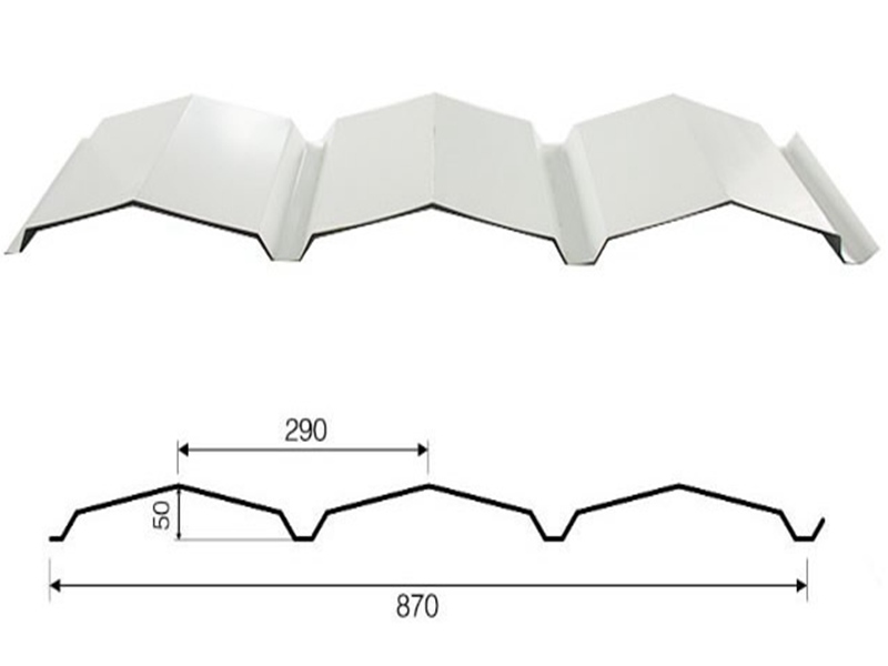 870 type roofing sheet