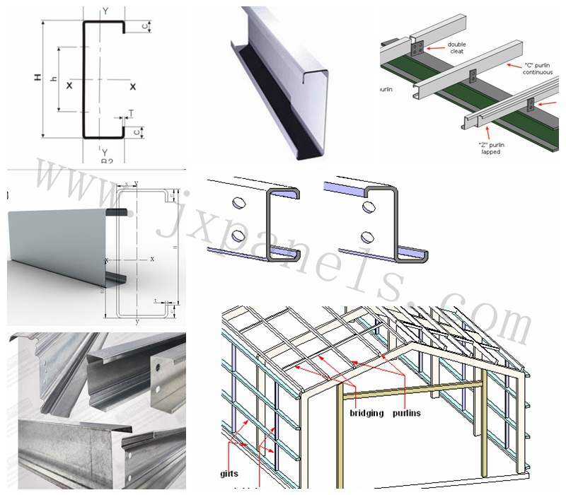 building with C purlin