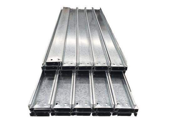 Steel channel for building materials