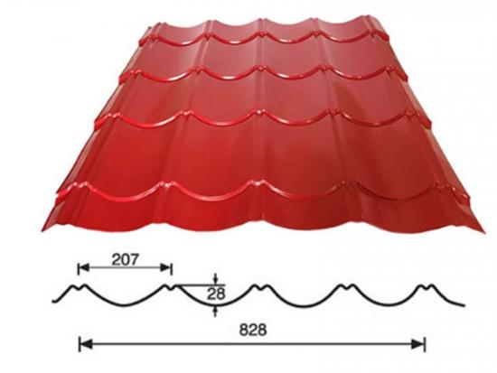 PPGI Color Coated Galvalume Corrugated Steel Sheet